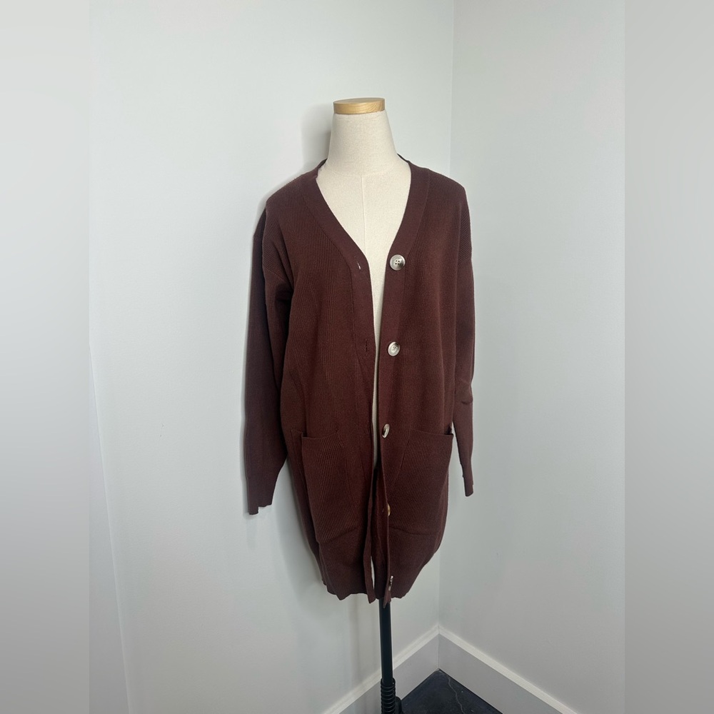 Brown Crescent Cardi or sweater Dress